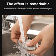 Sapone per le mani ovale in acciaio inossidabile per la pulizia portatile che elimina gli odori, consegna in stile casuale, Oval