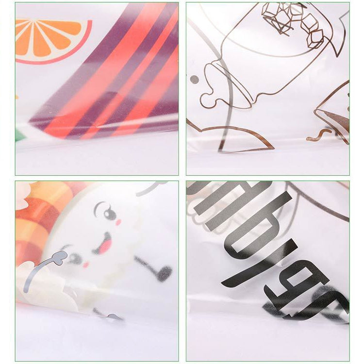 5 pezzi di frutta e verdura modello cucina domestica autoadesivi resistenti alle alte temperature adesivi murali resistenti all'olio Dimensioni: 60x90 cm, Fruit Vegetable Pattern