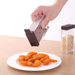 Bottiglia di condimento in barattolo di condimento aperto a due vie da cucina da 6 pezzi / set