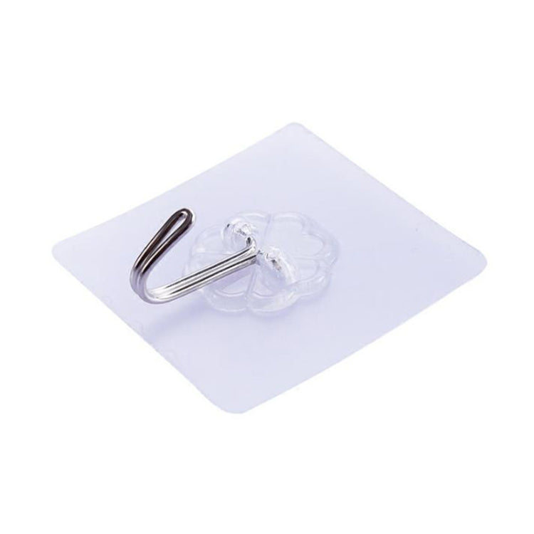 Gancio trasparente antitraccia per parete bagno cucina 6x6 cm