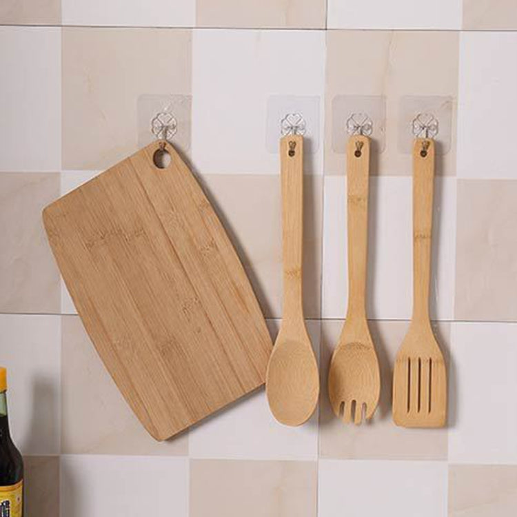 Gancio trasparente antitraccia per parete bagno cucina 6x6 cm