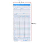 Cartellino cartaceo Paper Time Card 100 pezzi