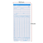 Cartellino cartaceo da 100 pezzi, Paper Time Card