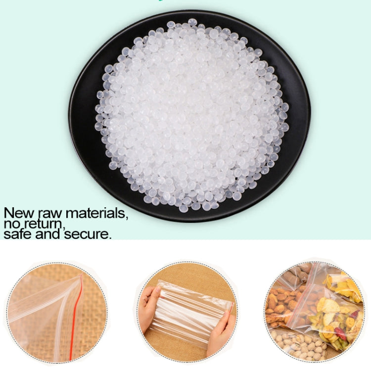 Busta da imballaggio con chiusura a zip trasparente autosigillante in PE da 100 pezzi/pacco, 20 cm x 30 cm, stampa e dimensioni personalizzate sono benvenute, 20*30cm