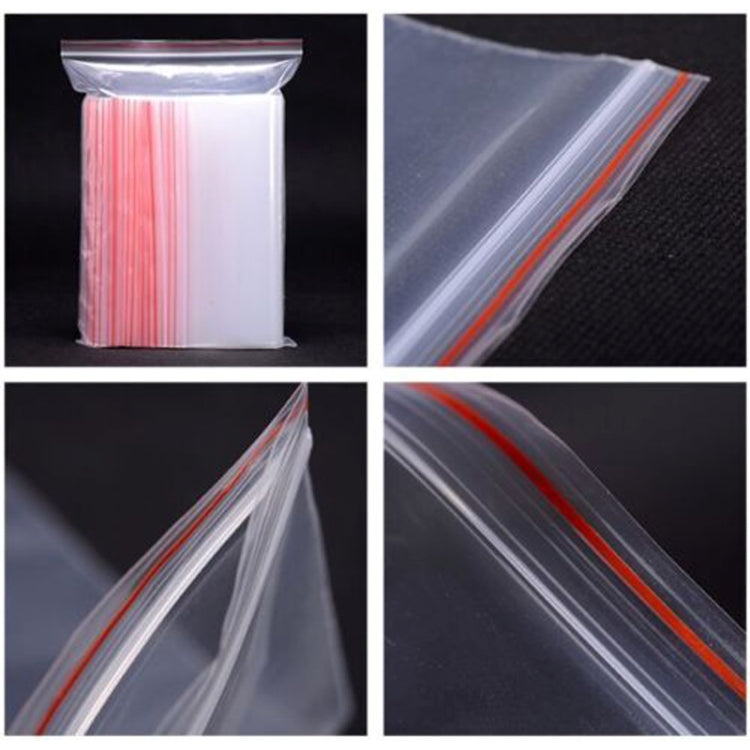 Buste imballaggio trasparenti in PE con chiusura a zip 24x36 cm