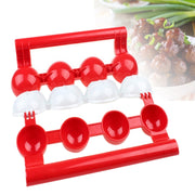 Utili polpette per principianti, polpette di pesce, cucina, polpette ripiene fatte in casa, strumenti per cucinare in casa, ABS Red