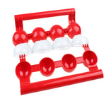 Stampo per polpette di pesce in ABS rosso 24x18,6 cm