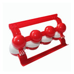 Stampo per polpette di pesce in ABS rosso 24x18,6 cm