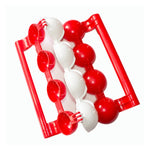 Stampo per polpette di pesce in ABS rosso 24x18,6 cm