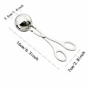 Clip per polpette ripiene per polpette in acciaio inossidabile Creatore di polpette di riso con carne di pesce fai da te, Stainless Steel