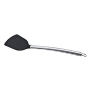 Fetta di cottura in silicone resistente alle alte temperature con manico in acciaio inossidabile kn605, Red, Black, Grey