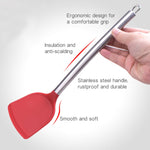Fetta di cottura in silicone con manico in acciaio inox 36cm