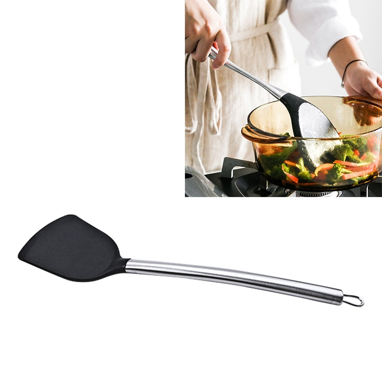 Fetta di cottura in silicone resistente alle alte temperature con manico in acciaio inossidabile kn605, Red, Black, Grey