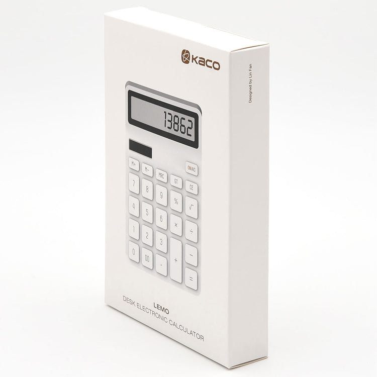 Calcolatrice per riso originale Xiaomi Youpin LEMO Display a LED a 12 bit Materiale ABS Angolo di 6 gradi, 12-bit Calculator