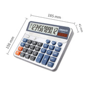 OSALO OS-6815 Calcolatrice da tavolo a 12 cifre Calcolatrice a doppia alimentazione a energia solare, OS-6815