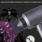Asciugacapelli silenzioso 2200W a ioni negativi EU Plug