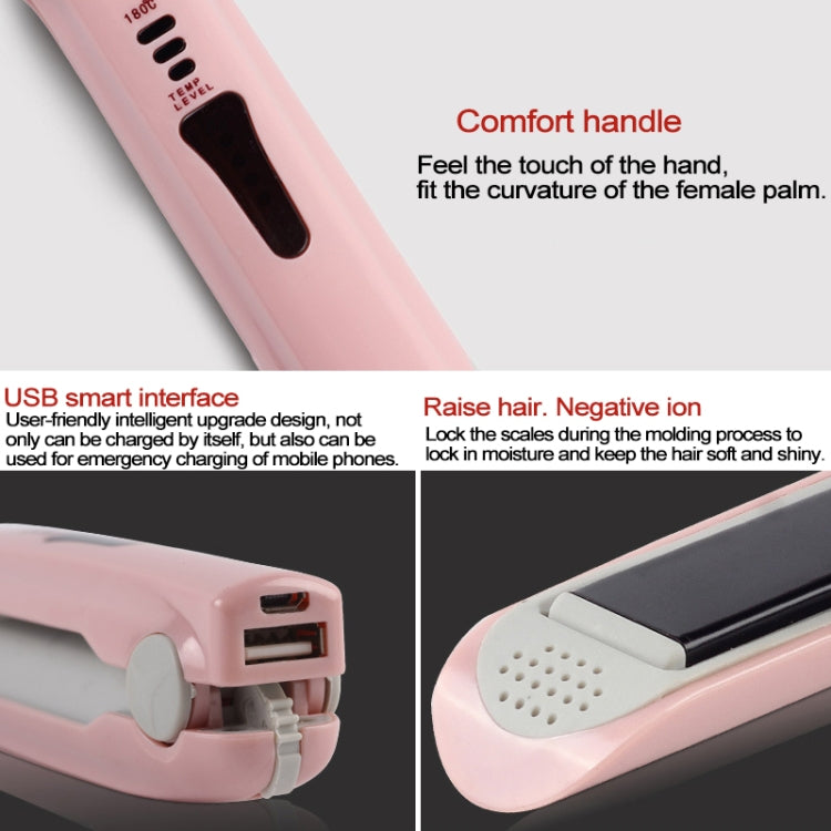 Piastra per capelli wireless ricaricabile Mini USB