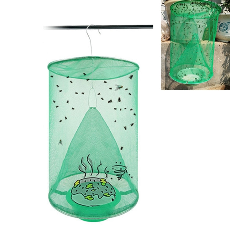 Cacciatore di mosche automatico sospeso pieghevole da 3 pezzi, gabbia per mosche indotta, Fly Cage
