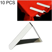 Supporto per morsetto triangolare regolabile con clip per tovaglia in acciaio inossidabile da 10 pezzi, 10 PCS