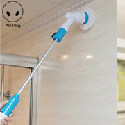 Lavapavimenti multifunzione per vasca e piastrelle, senza fili, Power Spin Scrubber, set di spazzole per la pulizia del pavimento del bagno, presa AU, AU Plug