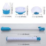 Lavapavimenti multifunzione per vasca e piastrelle, senza fili, Power Spin Scrubber, set di spazzole per la pulizia del pavimento del bagno, presa AU, AU Plug