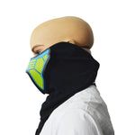 Maschera di Halloween LED con controllo vocale 22x15 cm