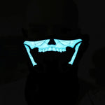 Maschera Halloween LED con controllo vocale 22x15 cm