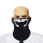 Maschera Halloween LED con controllo vocale 22x15 cm