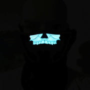 Maschera Halloween LED con controllo vocale 22x15 cm
