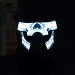 Maschera di Halloween LED con controllo vocale 22x15 cm