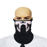 Maschera di Halloween LED con controllo vocale 22x15 cm