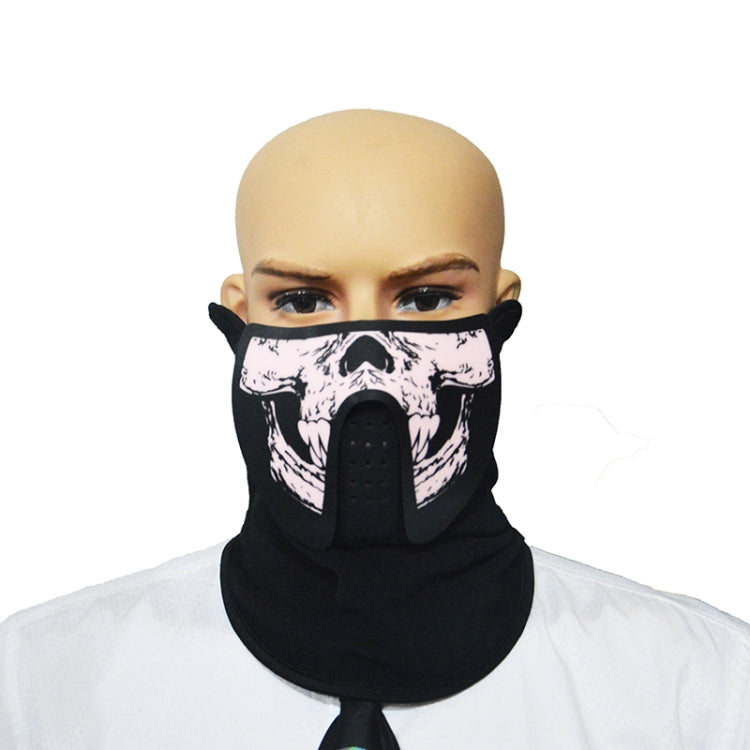 Maschera di Halloween LED con controllo vocale 22x15 cm