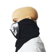 FG-MA-023 Maschera di Halloween Maschera cosplay di terrore a luce fredda a LED con controllo vocale, FG-MA-023