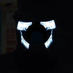 Maschera di Halloween LED con controllo vocale 22x15 cm