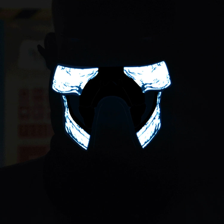 Maschera di Halloween LED con controllo vocale 22x15 cm