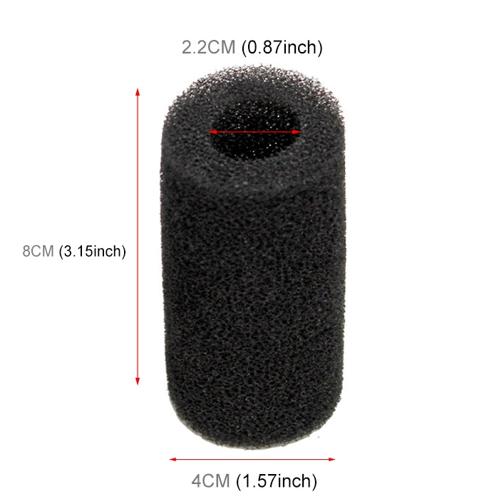 Protezione in cotone per porta aspirazione filtro acquario 15 mm