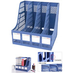 Deli 4 sezioni Organizzatore da scrivania Forniture per ufficio Accessori Scaffale da tavolo da tavolo
