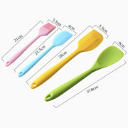 kn607 Set di utensili da cucina in silicone colorato 10 in 1, kn607