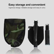 Pala da campeggio pieghevole portatile multifunzione, pala da sopravvivenza, pala da giardino all'aperto, Camping Shovel