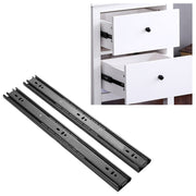 Guide per cassetti scorrevoli in acciaio laminato a freddo muto a 3 sezioni da 20 pollici Lunghezza binario di scorrimento a sfera: 50 cm, 20 inches (Cold Rolled Steel)