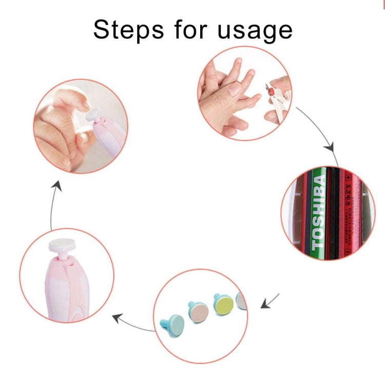 Kit levigatura unghie elettrico 6 in 1 per bambini