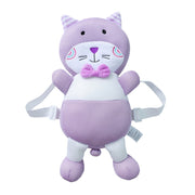 Cuscino per la testa antiurto traspirante con motivo gatto viola per bambini piccoli che camminano, Purple Cat