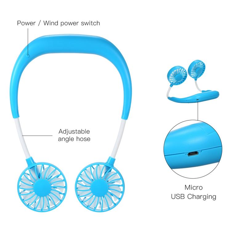 Multifunctional Portable Adjustable Wearable Sports Fan, without Aromatherapy