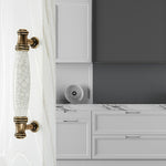 Maniglia per armadio in ceramica Crack 128 mm