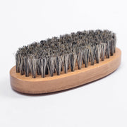 Spazzola per la cura della barba da uomo, manico in legno, pettine con setole di cinghiale, Boar Bristle Comb