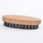 Spazzola per la cura della barba da uomo, manico in legno, pettine con setole di cinghiale, Boar Bristle Comb