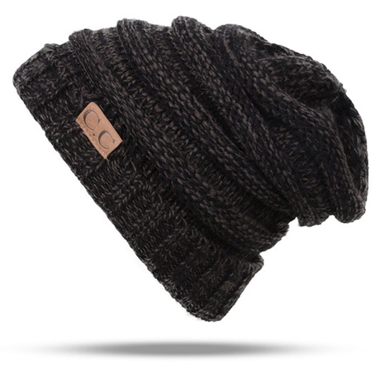 Cappelli di lana tinta unita lettera CC Cappello lavorato a maglia conciso, Black, Coffee, Pink, Green, Grey, Dark Beige, Khaki, Magenta, Beige, Navy Blue, Red, Baby Blue, White, Beown