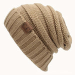 Cappelli di lana tinta unita lettera CC Cappello lavorato a maglia conciso, Black, Coffee, Pink, Green, Grey, Dark Beige, Khaki, Magenta, Beige, Navy Blue, Red, Baby Blue, White, Beown