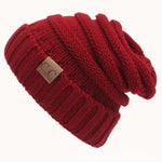 Cappelli di lana tinta unita lettera CC Cappello lavorato a maglia conciso, Black, Coffee, Pink, Green, Grey, Dark Beige, Khaki, Magenta, Beige, Navy Blue, Red, Baby Blue, White, Beown