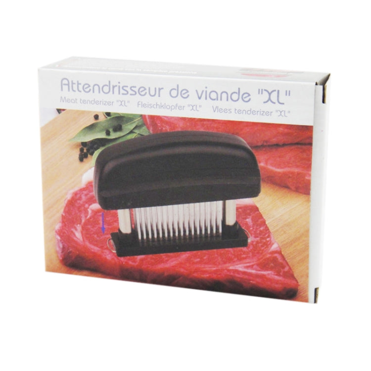Batticarne con lame in acciaio inossidabile con ago ultra acuto a 48 pin per pollo, bistecca, manzo, maiale, pesce, 15x11.3x3.5cm